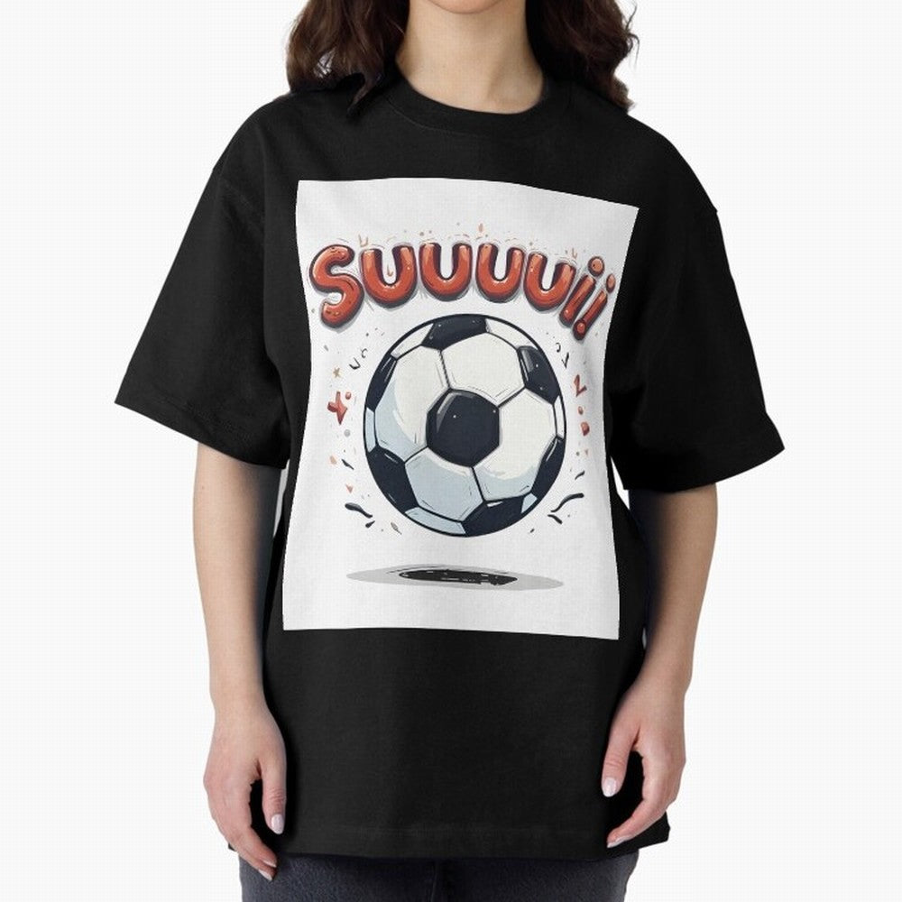 Suuuuii! CR7 Celebration Oversized T-Shirt Fuel FIFA World Cup 2026 Group Stage Celebrating Messi, Neymar and Mbappe, Spain Energy, Football Festival Excitement, Trophy Ambitions, Country Rivalries and Star Player Buzz; Perfect for Supporters Who