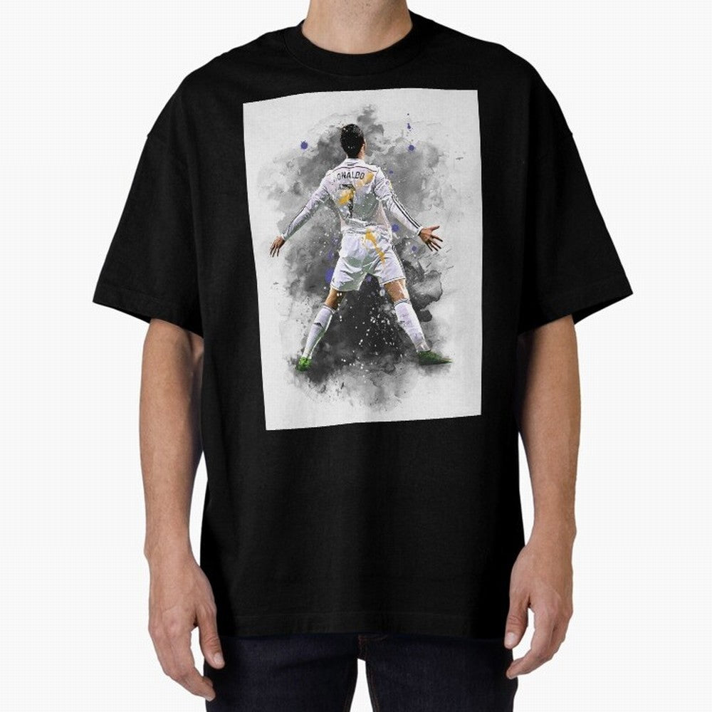 Cristiano Ronaldo 7 Oversized T-Shirt Stand Out with Spirit from FIFA World Cup 2026 USA Canada Mexico Spirit, Inspired by Argentina, Neymar, Championship Spirit, Famous Goals, Roaring Crowds and International Football Unity; Perfect for People Who