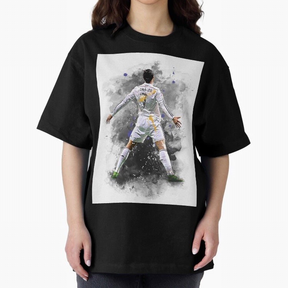 Cristiano Ronaldo 7 Oversized T-Shirt Stand Out with Spirit from FIFA World Cup 2026 USA Canada Mexico Spirit, Inspired by Argentina, Neymar, Championship Spirit, Famous Goals, Roaring Crowds and International Football Unity; Perfect for People Who