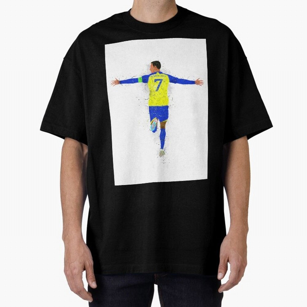 Cristiano Ronaldo Al Nassr Football Oversized T-Shirt Make Every Match About Match Day Hype around FIFA World Cup 2026 USA Canada Mexico, CR7, Argentina, Stadium Memories, Football Loyalty, International Chants and Championship Tradition; Perfect