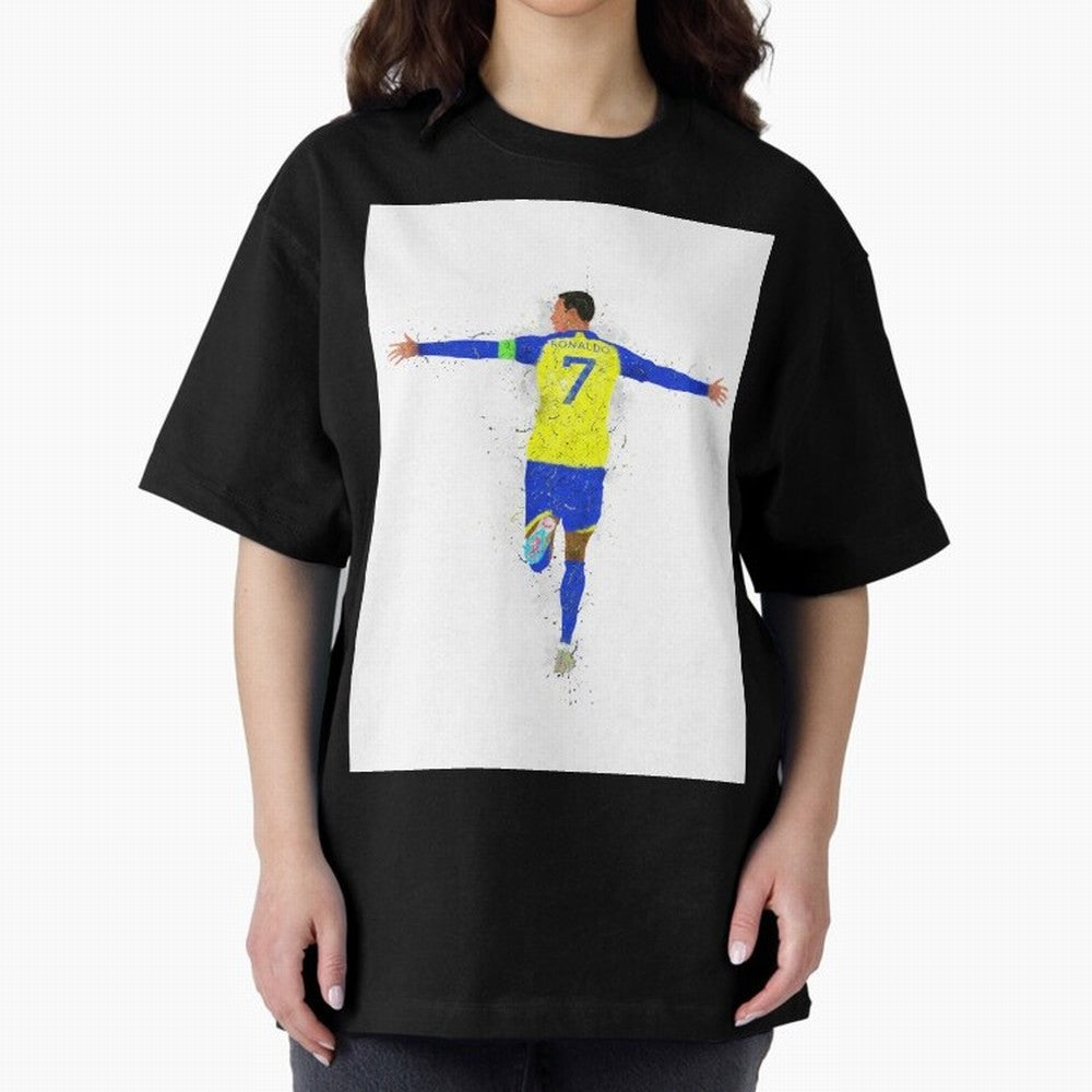Cristiano Ronaldo Al Nassr Football Oversized T-Shirt Make Every Match About Match Day Hype around FIFA World Cup 2026 USA Canada Mexico, CR7, Argentina, Stadium Memories, Football Loyalty, International Chants and Championship Tradition; Perfect