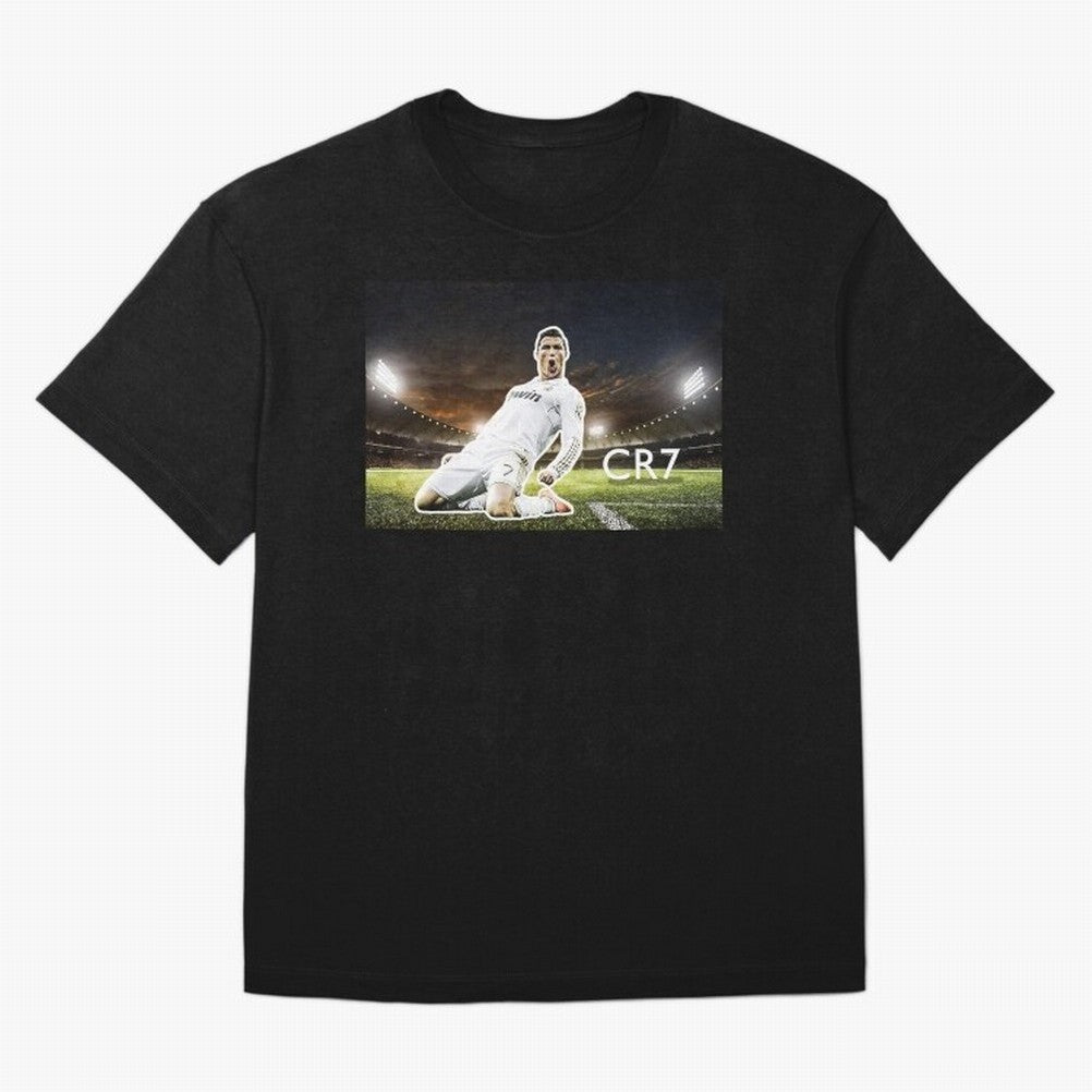 Cristiano Ronaldo Celebration Scene Oversized T-Shirt Show Fan Pride Across FIFA World Cup 2026 USA Canada Mexico Made for CR7, Netherlands Energy, Championship Spirit, Famous Goals, Roaring Crowds and International Football Unity; Built for
