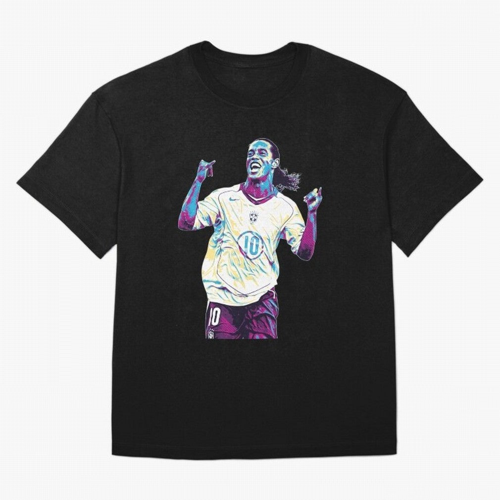 Ronaldinho brazil team Oversized T-Shirt Make Your Look Match FIFA World Cup 2026 USA Canada Mexico Spirit, Driven by Argentina and Brazil, Mbappe and Neymar, Football Passion, Legendary Performances, Festival Vibes and Supporter Community; Great