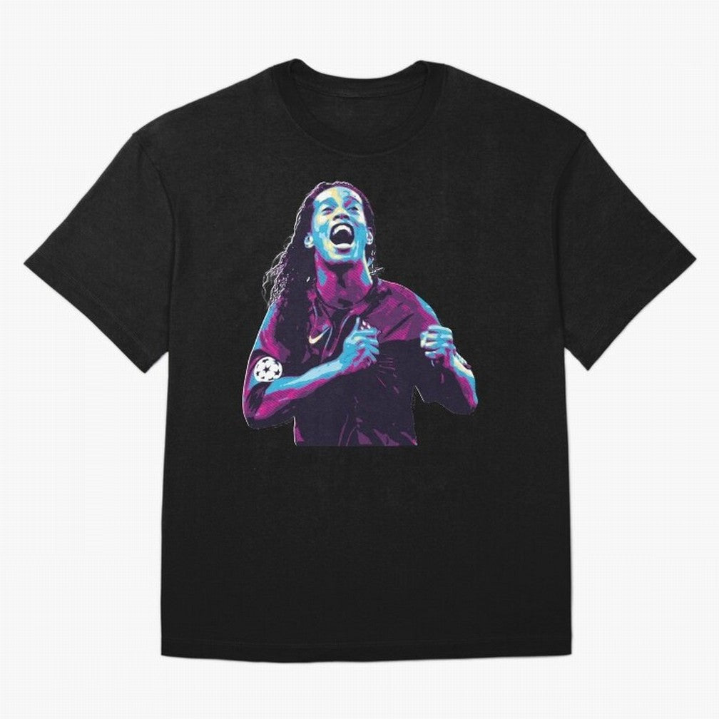 ronaldinho Oversized T-Shirt Spotlight Global Football Passion for FIFA World Cup 2026 Group Stage, Featuring Haaland and Mbappe, Portugal, Spain and Germany, Football Passion, Legendary Performances, Festival Vibes and Supporter Community; Ideal