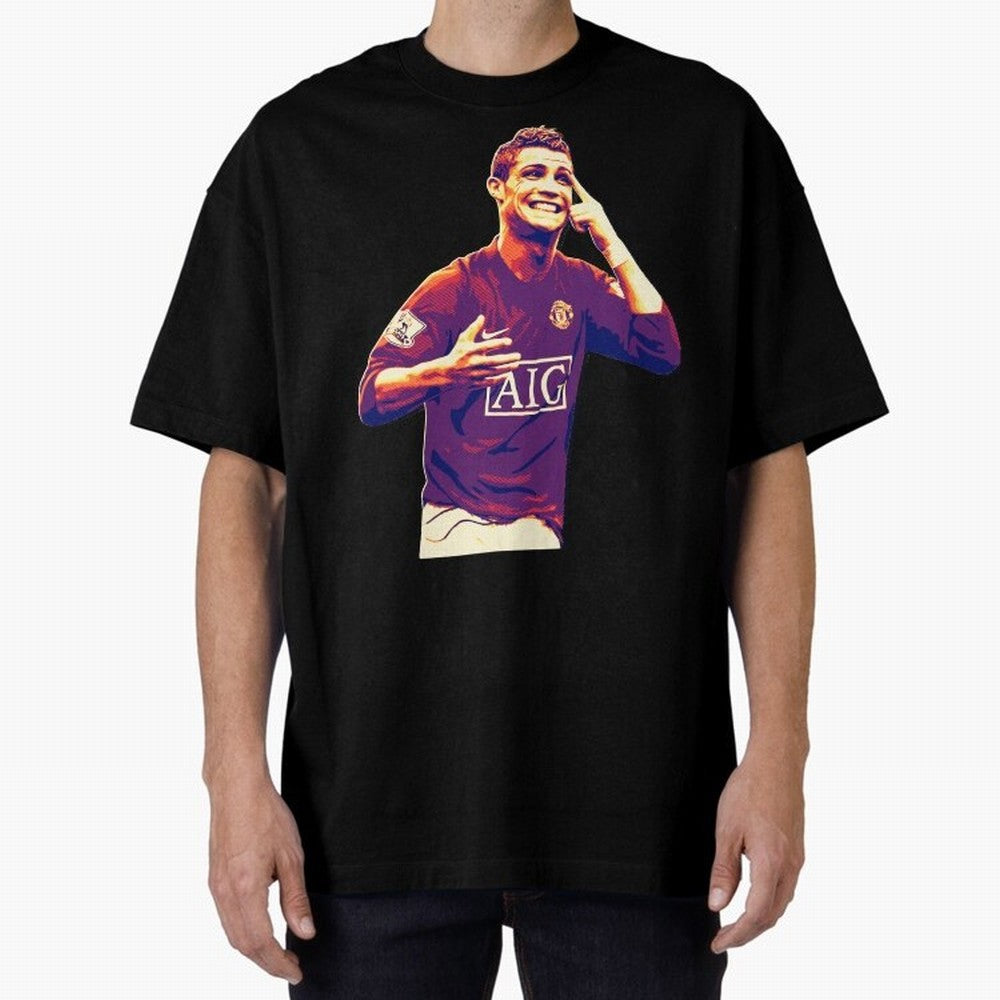 ronaldo Manchester United jarsey Oversized T-Shirt Discover Global Football Passion for FIFA World Cup 2026, Made for Mbappe, Brazil, Portugal and Argentina, Global Supporter Spirit, Legendary Goals, National Colors and Tournament Celebration;