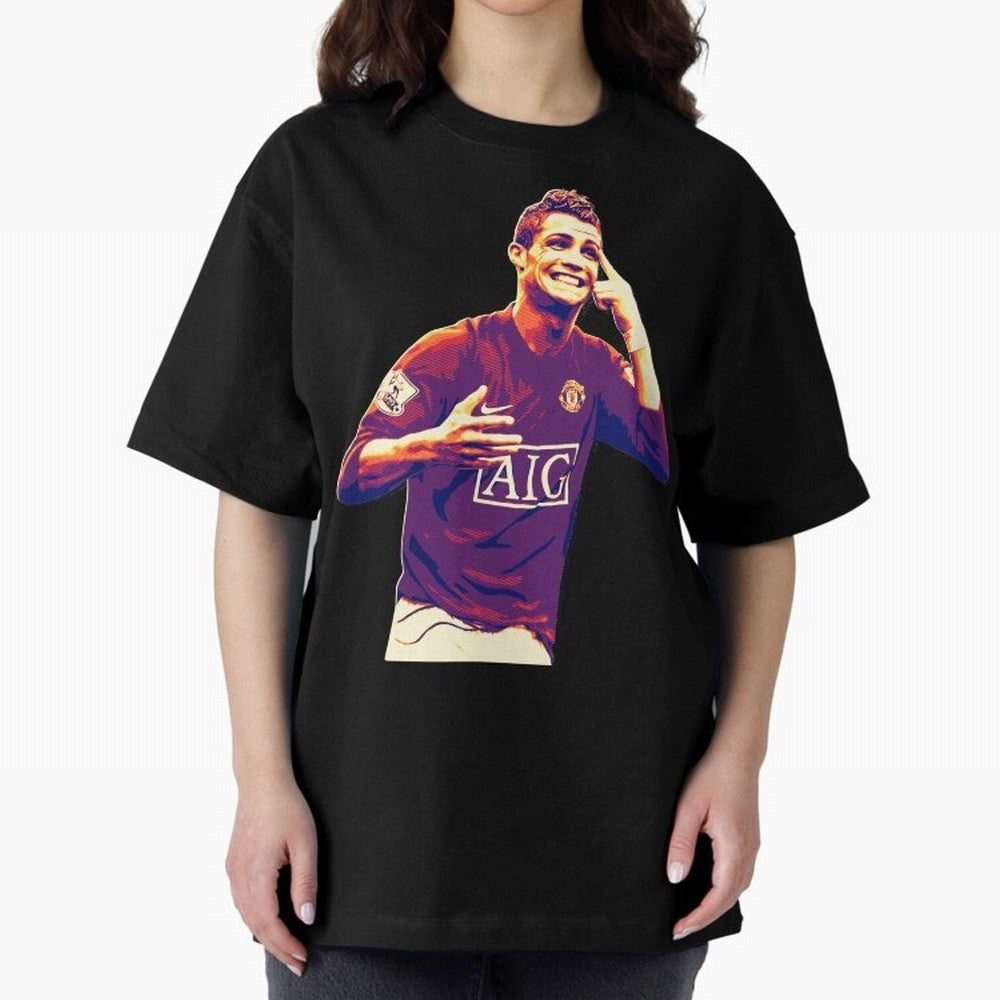 ronaldo Manchester United jarsey Oversized T-Shirt Discover Global Football Passion for FIFA World Cup 2026, Made for Mbappe, Brazil, Portugal and Argentina, Global Supporter Spirit, Legendary Goals, National Colors and Tournament Celebration;