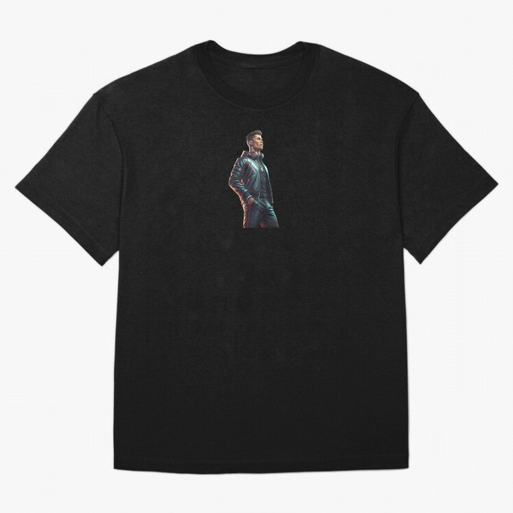 Cristiano Ronaldo Dj Oversized T-Shirt Show Match Day Excitement for the FIFA World Cup 2026 Journey through Haaland and Mbappe Highlights, Spain Pride, Stadium Chants, National Pride, Trophy Dreams and Unforgettable Football Memories; Ideal for