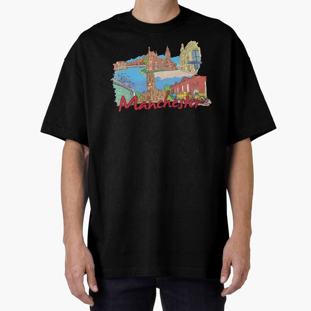 Manchester Oversized T-Shirt Join FIFA World Cup 2026 USA Canada Mexico Spirit, Driven by Germany, Messi, Neymar and Mbappe, Soccer Culture, Superstar Moments, National Team Dreams and Competitive Fire; Perfect for Supporters Who Want Bold Football