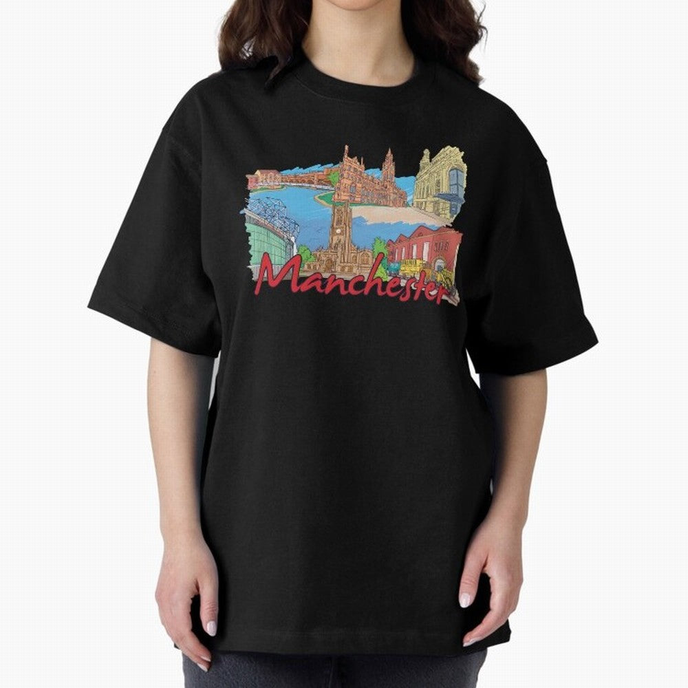 Manchester Oversized T-Shirt Join FIFA World Cup 2026 USA Canada Mexico Spirit, Driven by Germany, Messi, Neymar and Mbappe, Soccer Culture, Superstar Moments, National Team Dreams and Competitive Fire; Perfect for Supporters Who Want Bold Football