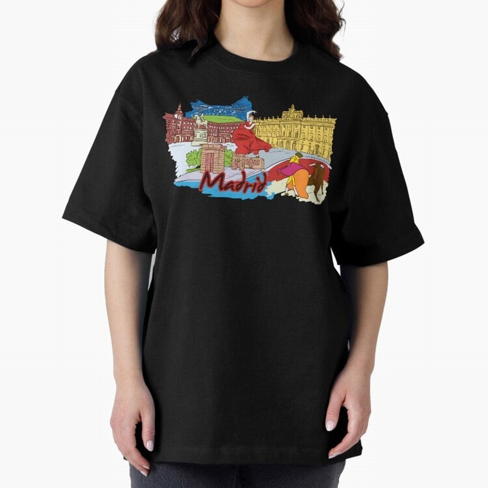 Madrid Oversized T-Shirt Celebrate the Next Chapter of FIFA World Cup 2026 Group Stage Highlighting Neymar, Haaland and Cristiano Ronaldo, Brazil Energy, Supporter Pride, Iconic Celebrations, Legendary Names and Global Match Day Energy; Built for