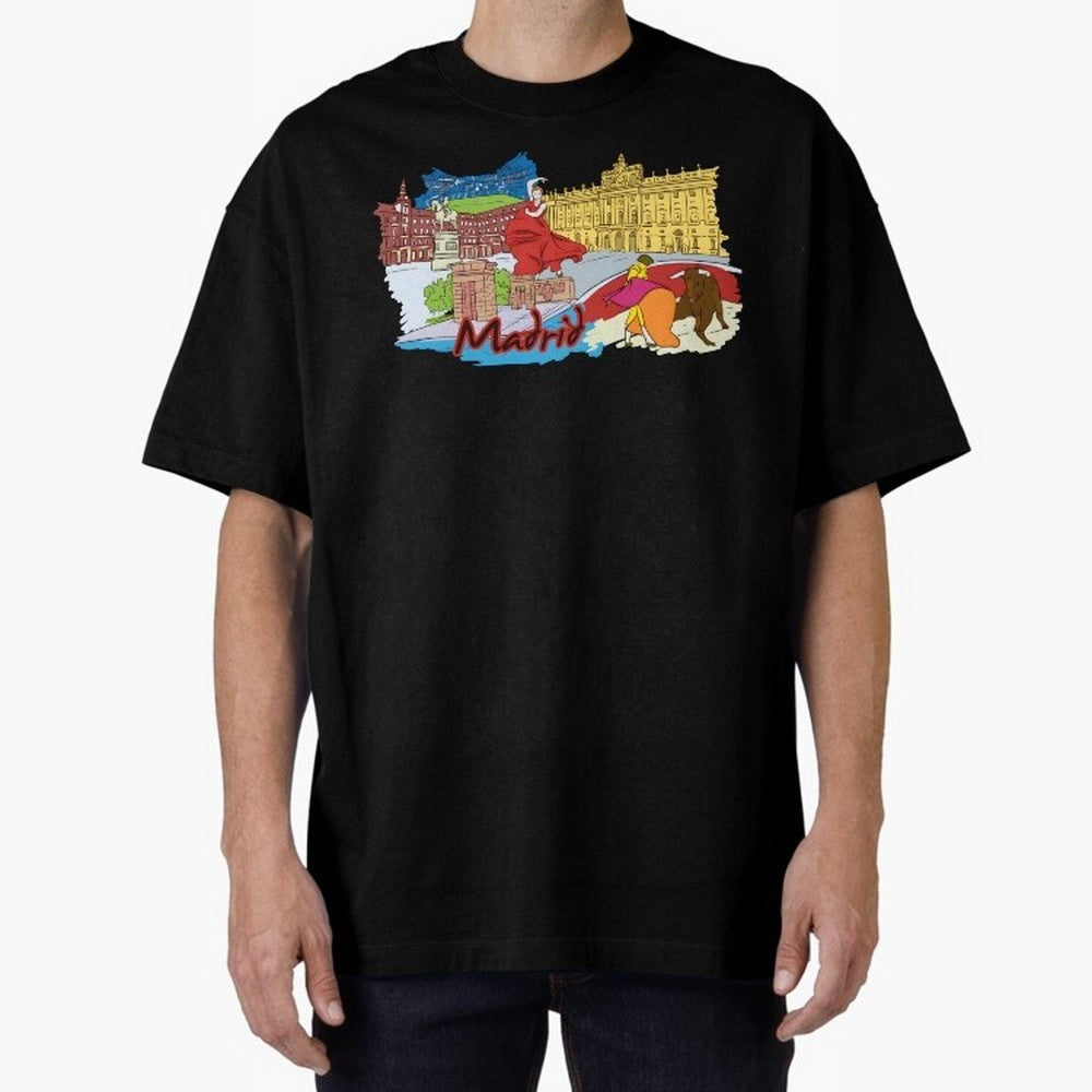 Madrid Oversized T-Shirt Celebrate the Next Chapter of FIFA World Cup 2026 Group Stage Highlighting Neymar, Haaland and Cristiano Ronaldo, Brazil Energy, Supporter Pride, Iconic Celebrations, Legendary Names and Global Match Day Energy; Built for