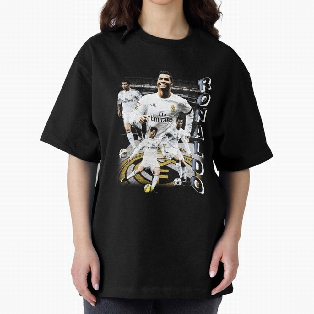Cristiano Ronaldo Vintage Oversized T-Shirt Celebrate National Team Dreams in the FIFA World Cup 2026 Group Stage Journey through Messi, CR7 and Mbappe Highlights, Portugal, Spain and Germany Pride, Football History, Final Match Energy, Crowd Noise