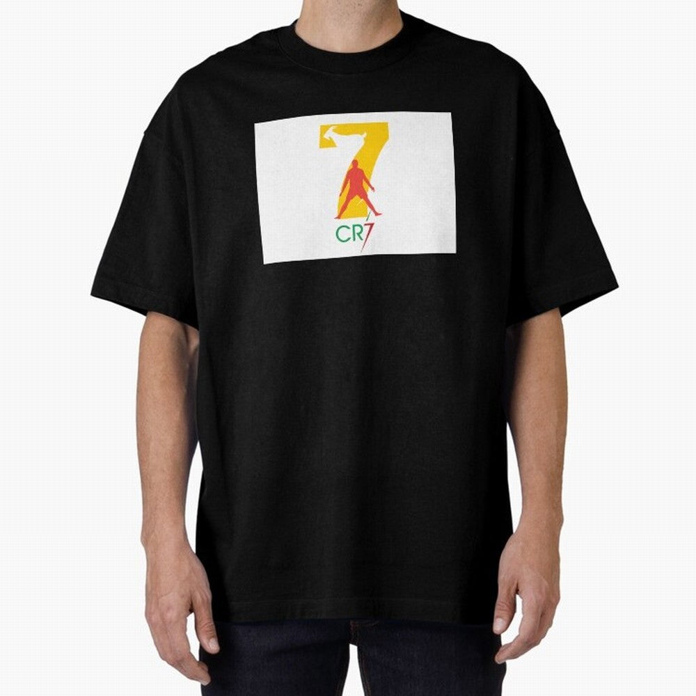 Ronaldo GOAT Oversized T-Shirt Carry the Colors and Pride of Global Football Passion for FIFA World Cup 2026 Group Stage, Centered on Haaland and Mbappe, England, France and Netherlands, Worldwide Fan Energy, Dramatic Goals, Stadium Lights and