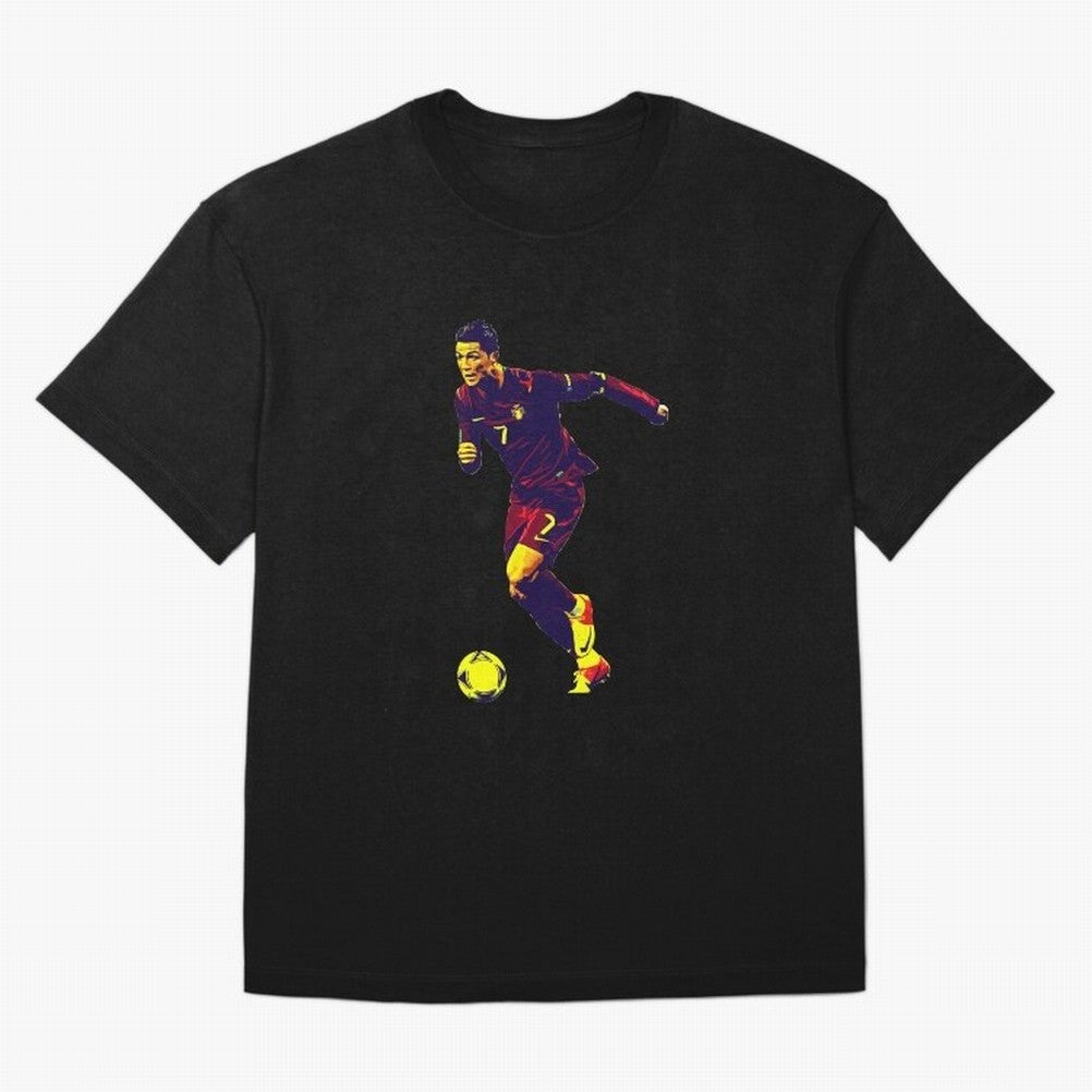 Cristianno Ronaldo Oversized T-Shirt Remember Iconic Moments from FIFA World Cup 2026 for Fans of Haaland and Mbappe and Argentina and Brazil, Bringing Championship Spirit, Famous Goals, Roaring Crowds and International Football Unity; Made for