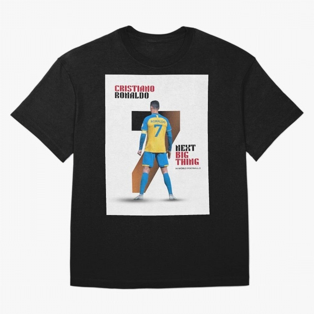Cristiano Ronaldo Oversized T-Shirt Live for the Drama of FIFA World Cup 2026 USA Canada Mexico Spirit, Inspired by Argentina, France and Brazil, CR7 and Messi, Retro Football Energy, Iconic Rivalries, Trophy Chase Drama and Stadium Atmosphere;