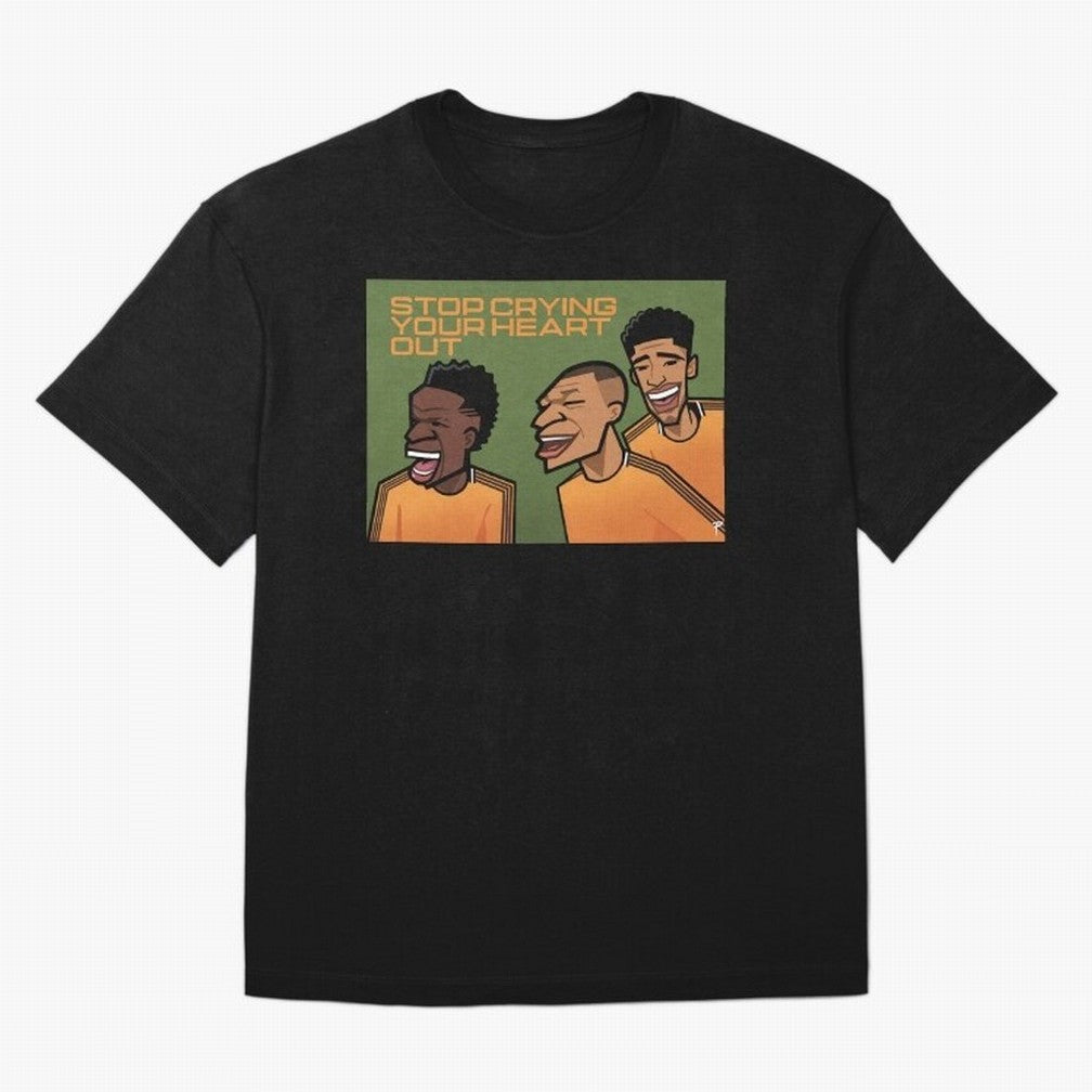 stop crying your heart out Oversized T-Shirt Relive Legendary Nights from Global Football Passion for FIFA World Cup 2026 USA Canada Mexico, with Haaland, Argentina, France and Brazil, Supporter Pride, Iconic Celebrations, Legendary Names and