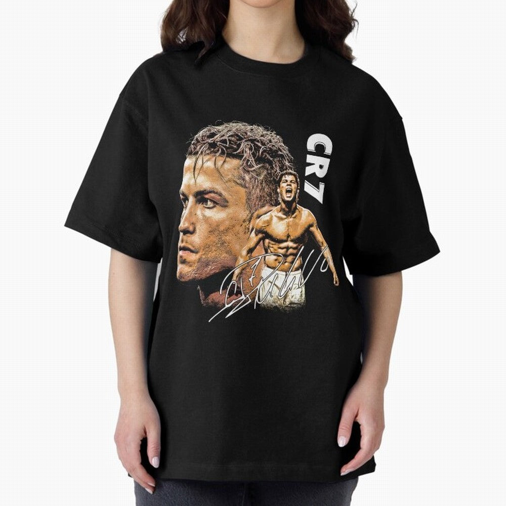Cristiano Ronaldo Football Legend T-Shirt Oversized T-Shirt Represent the FIFA World Cup 2026 Group Stage Journey through Haaland and Mbappe Highlights, Germany Pride, Stadium Memories, Football Loyalty, International Chants and Championship