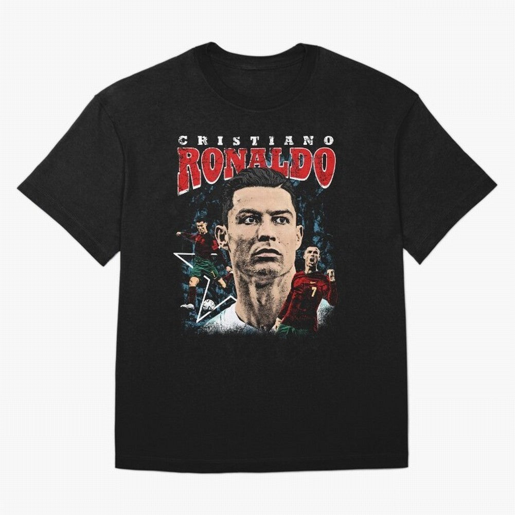 Cristiano Ronaldo CR7 Iconic T-Shirt Oversized T-Shirt Celebrate Every Goal in the FIFA World Cup 2026 Journey through Haaland and Mbappe Highlights, Portugal, Spain and Germany Pride, Tournament Hype, Historic Matchups, Family Viewing Parties and
