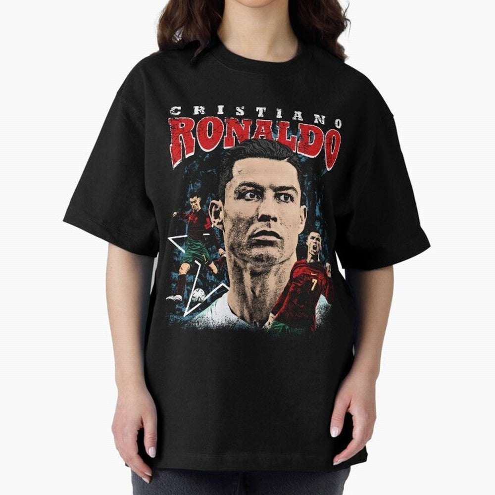 Cristiano Ronaldo CR7 Iconic T-Shirt Oversized T-Shirt Celebrate Every Goal in the FIFA World Cup 2026 Journey through Haaland and Mbappe Highlights, Portugal, Spain and Germany Pride, Tournament Hype, Historic Matchups, Family Viewing Parties and