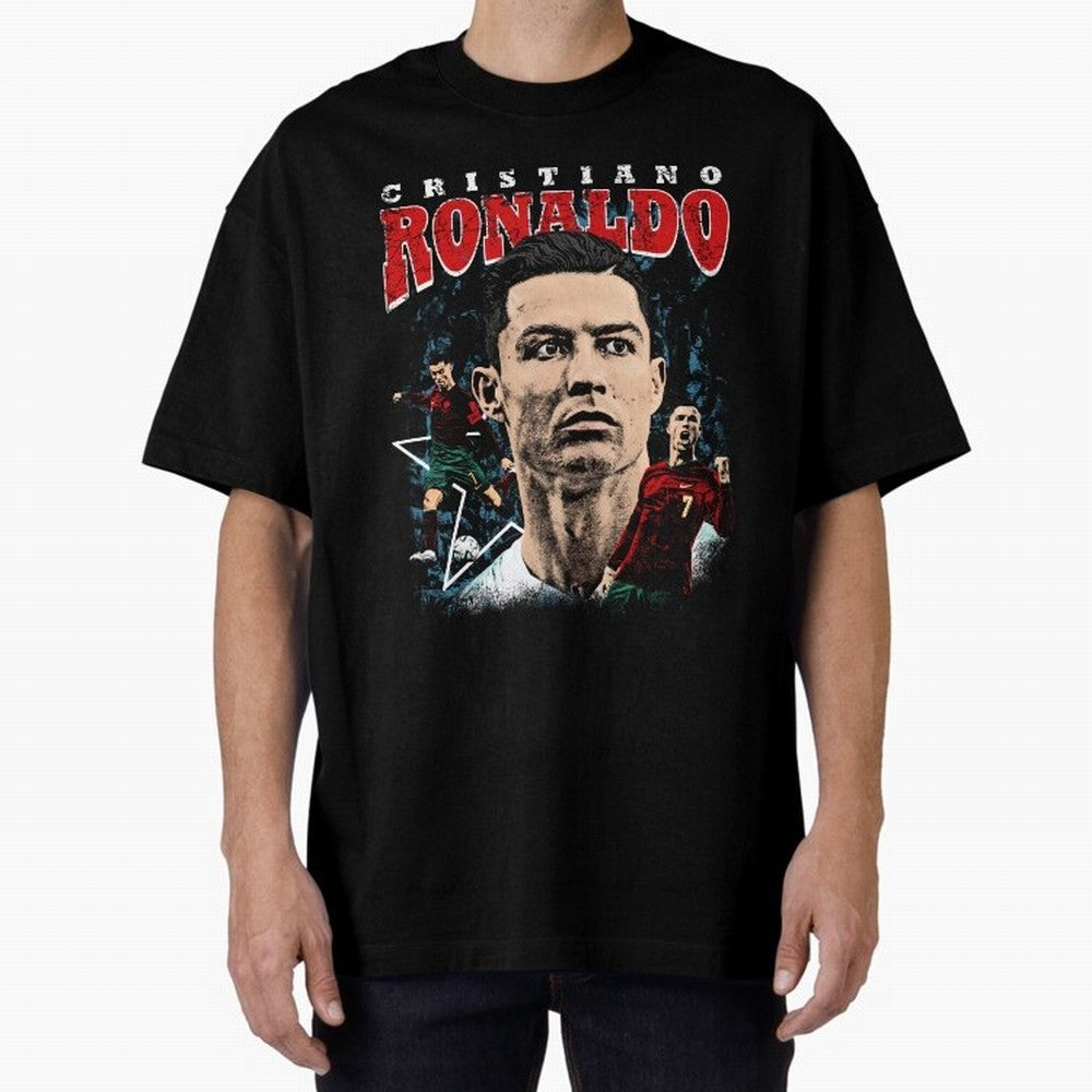 Cristiano Ronaldo CR7 Iconic T-Shirt Oversized T-Shirt Celebrate Every Goal in the FIFA World Cup 2026 Journey through Haaland and Mbappe Highlights, Portugal, Spain and Germany Pride, Tournament Hype, Historic Matchups, Family Viewing Parties and