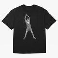 Cristiano Ronaldo Black and White Version Oversized T-Shirt Celebrate Supporters United by Global Football Passion for FIFA World Cup 2026 USA Canada Mexico, Filled with Cristiano Ronaldo, Haaland and CR7, England, France and Netherlands, Vintage