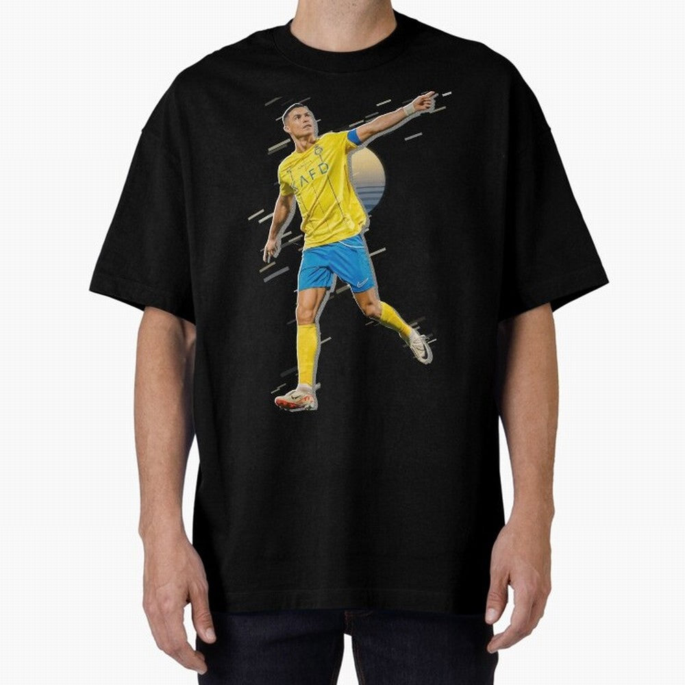Ronaldo al nassr Oversized T-Shirt Celebrate National Team Dreams in FIFA World Cup 2026 Spirit, with France, Messi, Vintage Soccer Flavor, Modern Football Stars, National Flags and Final Night Emotion; Made for Collectors Who Enjoy Iconic Players,