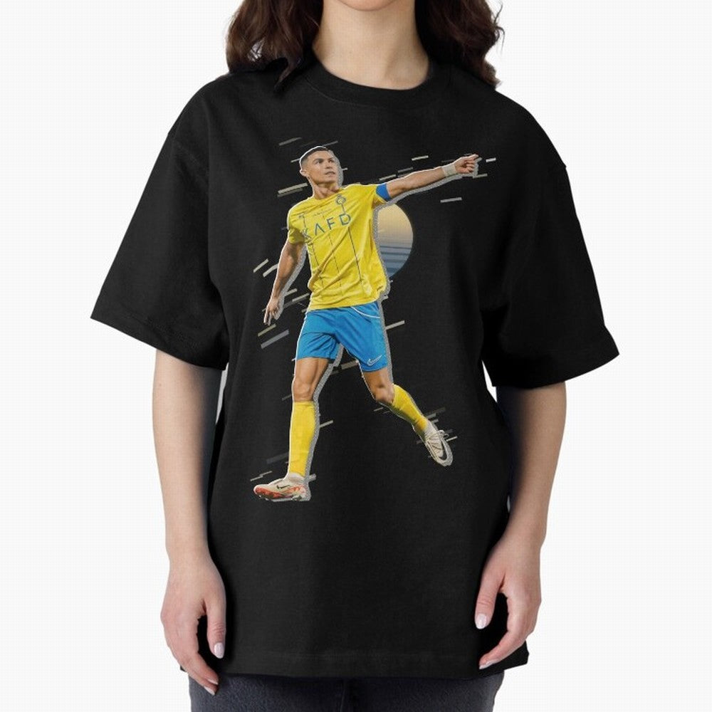 Ronaldo al nassr Oversized T-Shirt Celebrate National Team Dreams in FIFA World Cup 2026 Spirit, with France, Messi, Vintage Soccer Flavor, Modern Football Stars, National Flags and Final Night Emotion; Made for Collectors Who Enjoy Iconic Players,