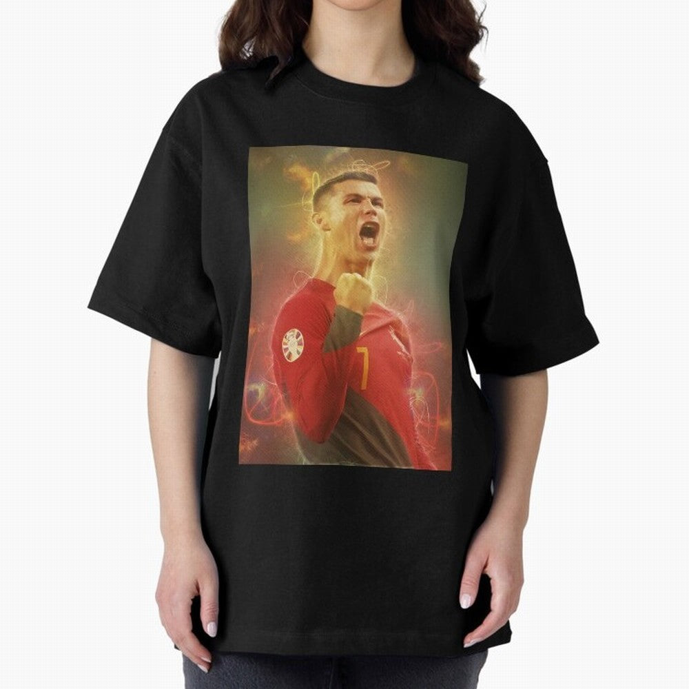 Ronaldo portugal jarsey Oversized T-Shirt Represent Fans Who Live for Match Day Hype around FIFA World Cup 2026 Group Stage, Messi, CR7 and Mbappe, Portugal, Spain and Germany, Champion Mindset, Group Stage Buzz, Knockout Tension and Passionate Fan