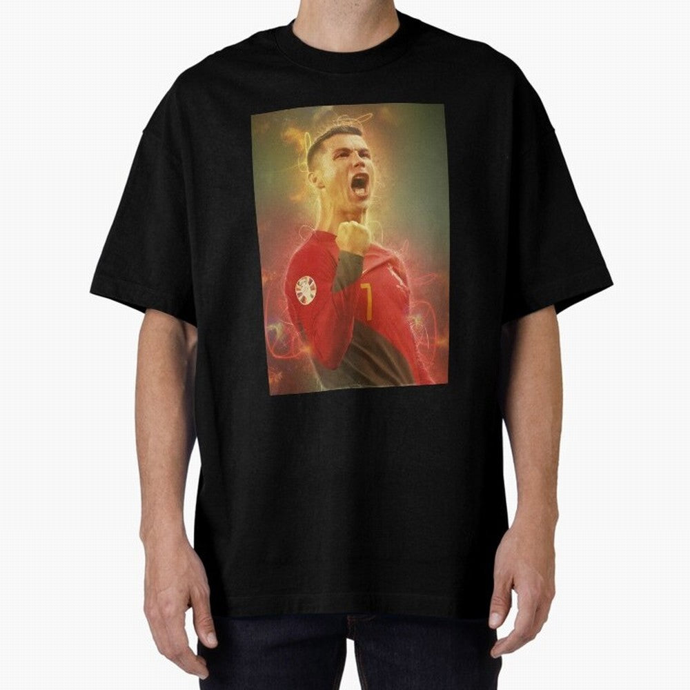 Ronaldo portugal jarsey Oversized T-Shirt Represent Fans Who Live for Match Day Hype around FIFA World Cup 2026 Group Stage, Messi, CR7 and Mbappe, Portugal, Spain and Germany, Champion Mindset, Group Stage Buzz, Knockout Tension and Passionate Fan