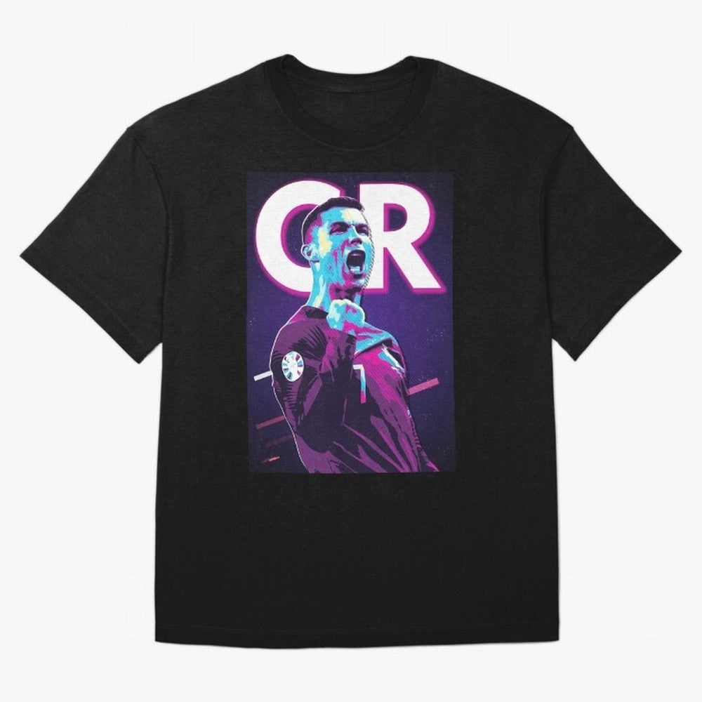 Ronaldo Oversized T-Shirt Wear the Spirit of Match Day Hype around FIFA World Cup 2026 USA Canada Mexico, Haaland, Portugal, Spain and Germany, Vintage Soccer Flavor, Modern Football Stars, National Flags and Final Night Emotion; Made for