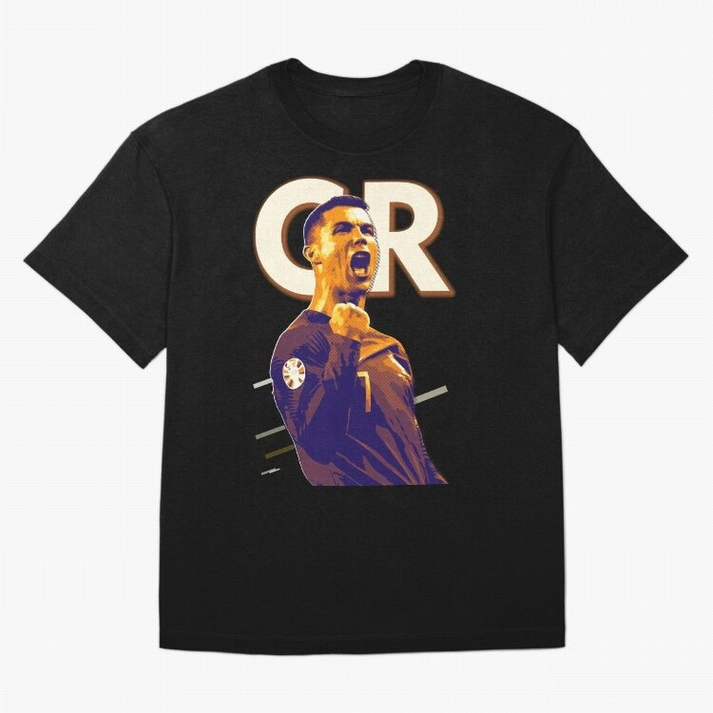 Cristiano Ronaldo Oversized T-Shirt Join the Countdown to FIFA World Cup 2026 USA Canada Mexico for Fans of Cristiano Ronaldo and Portugal, Spain and Germany, Bringing Sports Nostalgia, International Competition, Famous Players and Unforgettable