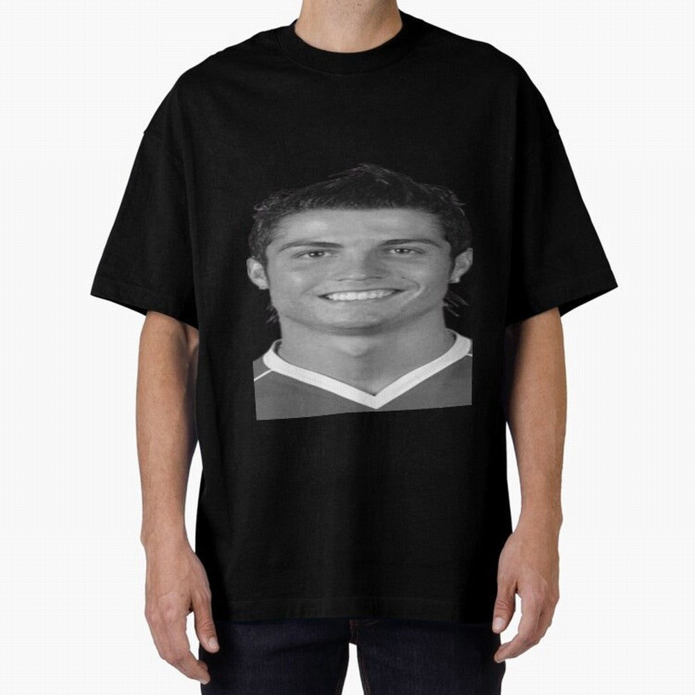 Cristiano Ronaldo Oversized T-Shirt Celebrate the Road through FIFA World Cup 2026 Group Stage for Fans of Mbappe and Neymar and Spain, Bringing Football Passion, Legendary Performances, Festival Vibes and Supporter Community; Perfect for People
