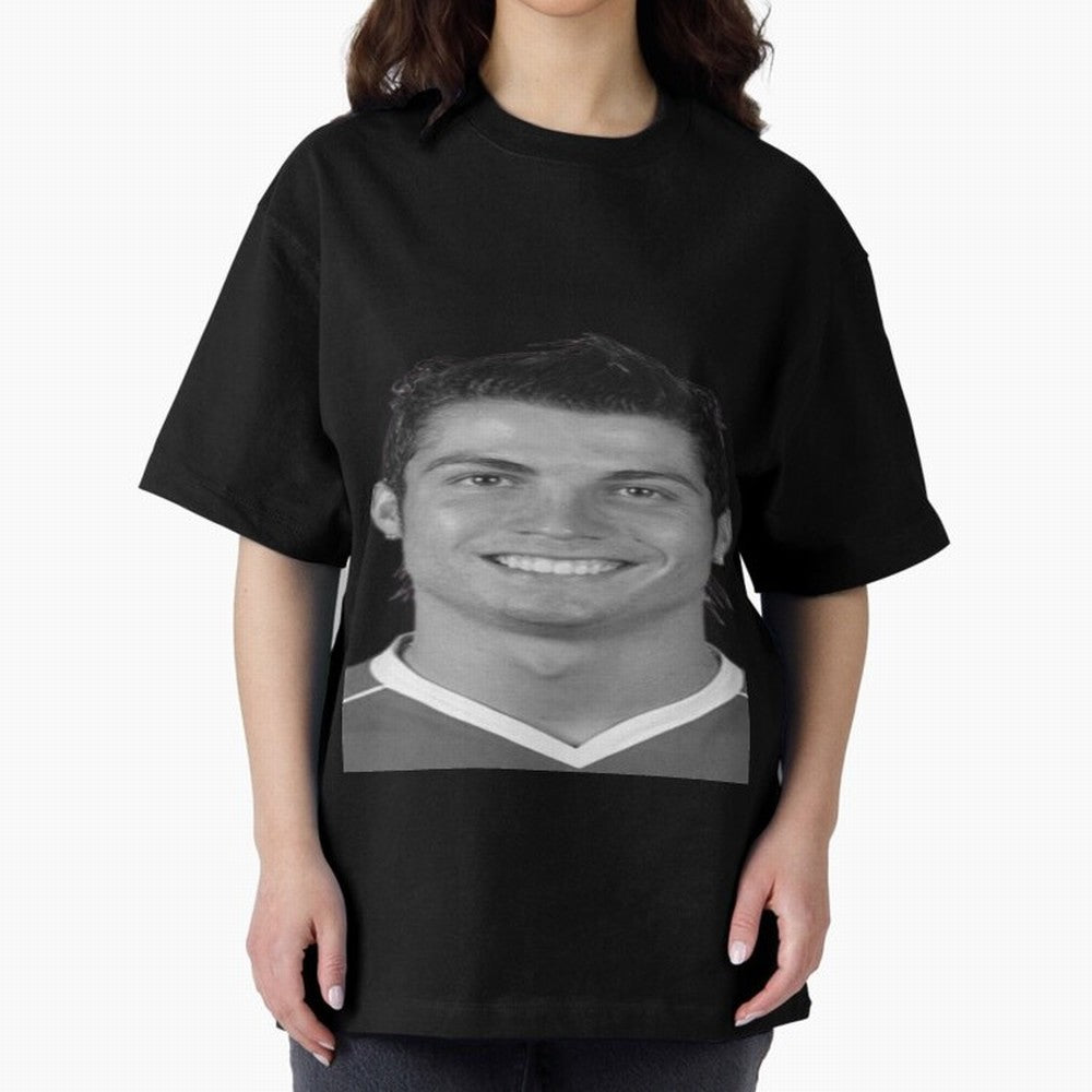 Cristiano Ronaldo Oversized T-Shirt Celebrate the Road through FIFA World Cup 2026 Group Stage for Fans of Mbappe and Neymar and Spain, Bringing Football Passion, Legendary Performances, Festival Vibes and Supporter Community; Perfect for People