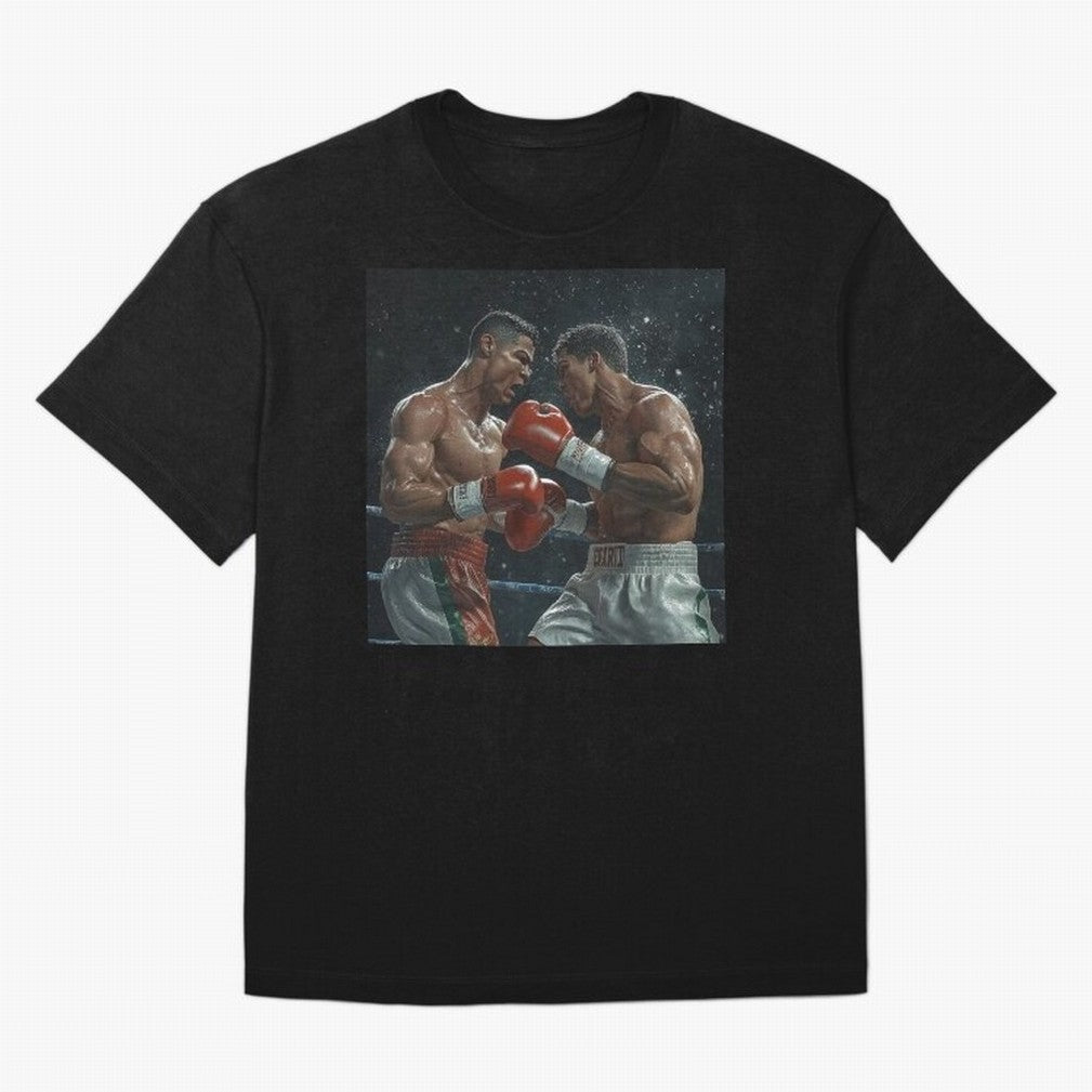 Cristiano Ronaldo vs Alvarez Canelo: Gaming Duel Between Legends Oversized T-Shirt Join the Countdown to Match Day Hype around FIFA World Cup 2026 USA Canada Mexico, Haaland, England and Germany, Soccer Culture, Superstar Moments, National Team