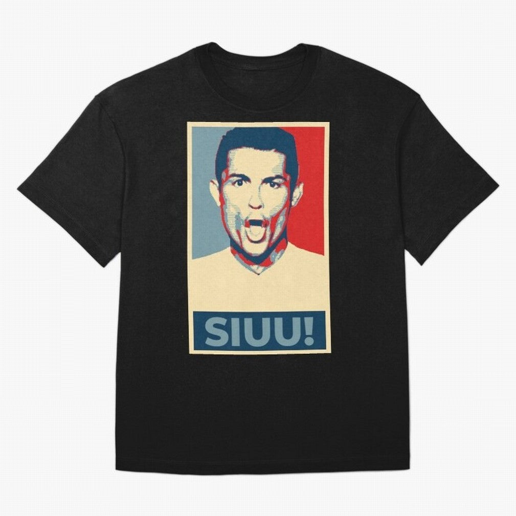 Ronaldo Siuu! - Hope Oversized T-Shirt Bring Global Football Passion for FIFA World Cup 2026 Group Stage, Capturing Messi and Cristiano Ronaldo, Portugal, Spain and Germany, Supporter Pride, Iconic Celebrations, Legendary Names and Global Match Day