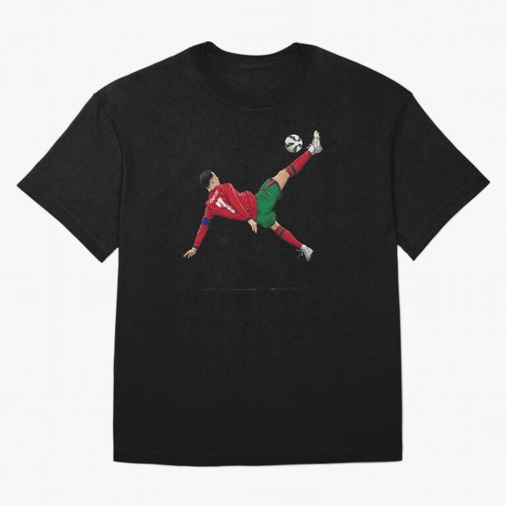 Ronaldo 910 Goal Bicycle Kick Oversized T-Shirt Bring World Football Passion into the FIFA World Cup 2026 Group Stage Journey through Neymar, Haaland and Cristiano Ronaldo Highlights, Portugal Pride, Game Day Rituals, Football Legends, Country