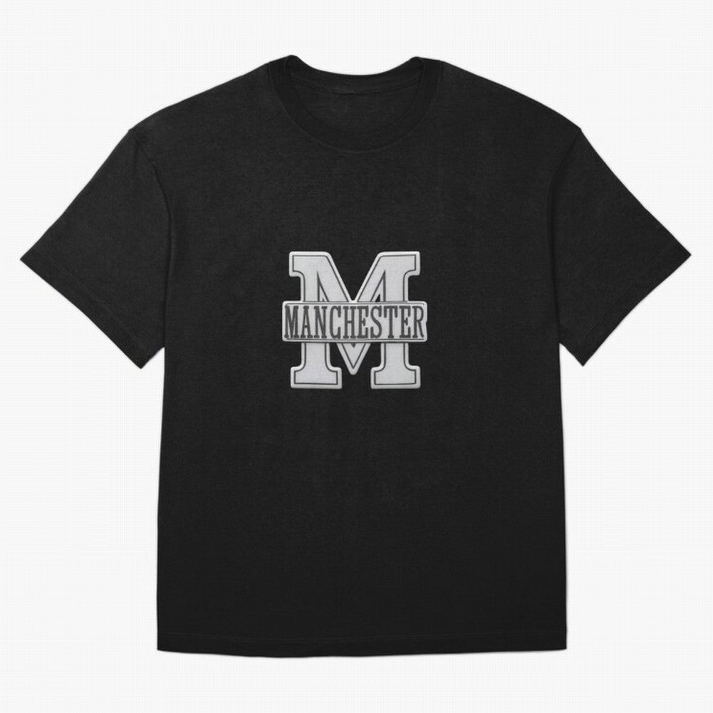 Manchester Oversized T-Shirt Capture FIFA World Cup 2026 Group Stage Spirit, Celebrating Netherlands, Messi, Sports Nostalgia, International Competition, Famous Players and Unforgettable Victories; Made for Collectors Who Enjoy Iconic Players,