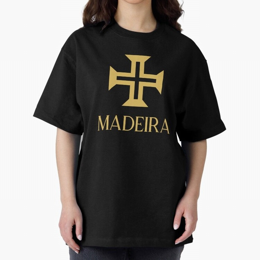 Madeira gold Oversized T-Shirt Celebrate the Stars of FIFA World Cup 2026 for Fans of Haaland and Spain, Bringing Match Day Excitement, Supporter Culture, Golden Goals and Global Football Passion; Ideal for Fans Who Follow Messi, Cristiano Ronaldo,
