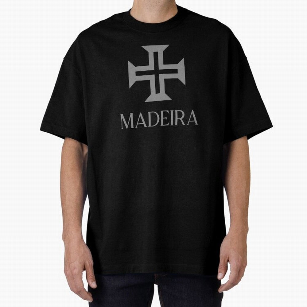 Madeira grey 2 Oversized T-Shirt Get Ready for FIFA World Cup 2026 USA Canada Mexico with Cristiano Ronaldo, Argentina, France and Brazil Energy, Retro Football Energy, Iconic Rivalries, Trophy Chase Drama and Stadium Atmosphere; Perfect for Fans,