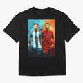 Lionel Messi and Cristiano Ronaldo Oversized T-Shirt Turn Every Weekend Toward Match Day Hype around FIFA World Cup 2026, CR7 and Messi, Spain, Supporter Pride, Iconic Celebrations, Legendary Names and Global Match Day Energy; Created for Match Day