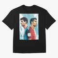Lionel Messi and Cristiano Ronaldo Oversized T-Shirt Celebrate Fan Culture around FIFA World Cup 2026 USA Canada Mexico Spirit, Centered on Argentina and Brazil, Cristiano Ronaldo, Championship Spirit, Famous Goals, Roaring Crowds and International