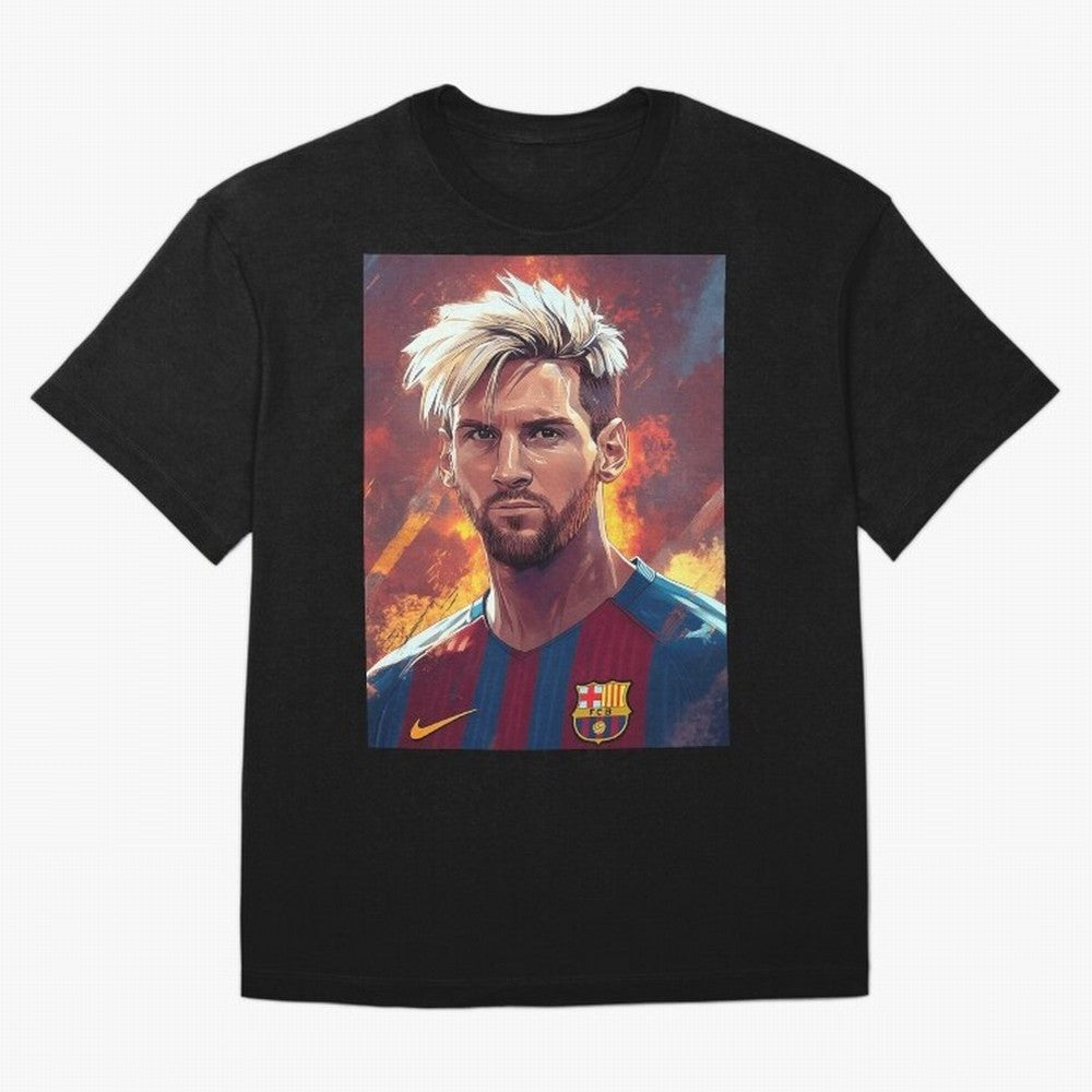 Lionel Messi Oversized T-Shirt Capture Stadium Memories from FIFA World Cup 2026 USA Canada Mexico for Fans of Messi and England and Germany, Bringing Game Day Rituals, Football Legends, Country Pride and the Road to the Final; Made for Collectors