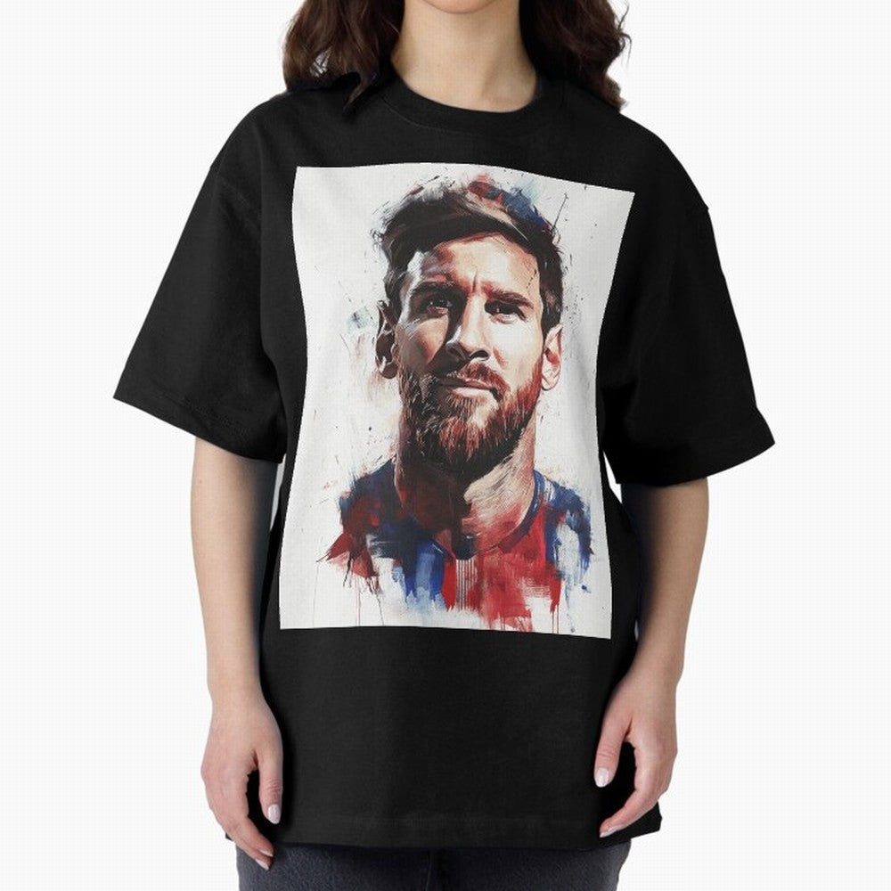 Lionel Messi Oversized T-Shirt Enjoy FIFA World Cup 2026 Spirit, Built around Portugal, Spain and Germany, Messi, Neymar and Mbappe, Football History, Final Match Energy, Crowd Noise and Once in a Lifetime Moments; Ideal for Fans Who Follow Messi,