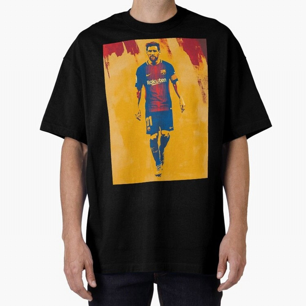 Lionel Messi Oversized T-Shirt Relive FIFA World Cup 2026 Group Stage Spirit, with France, Haaland, Match Day Excitement, Supporter Culture, Golden Goals and Global Football Passion; Ideal for Football Dads, Football Moms, Friends, Collectors and