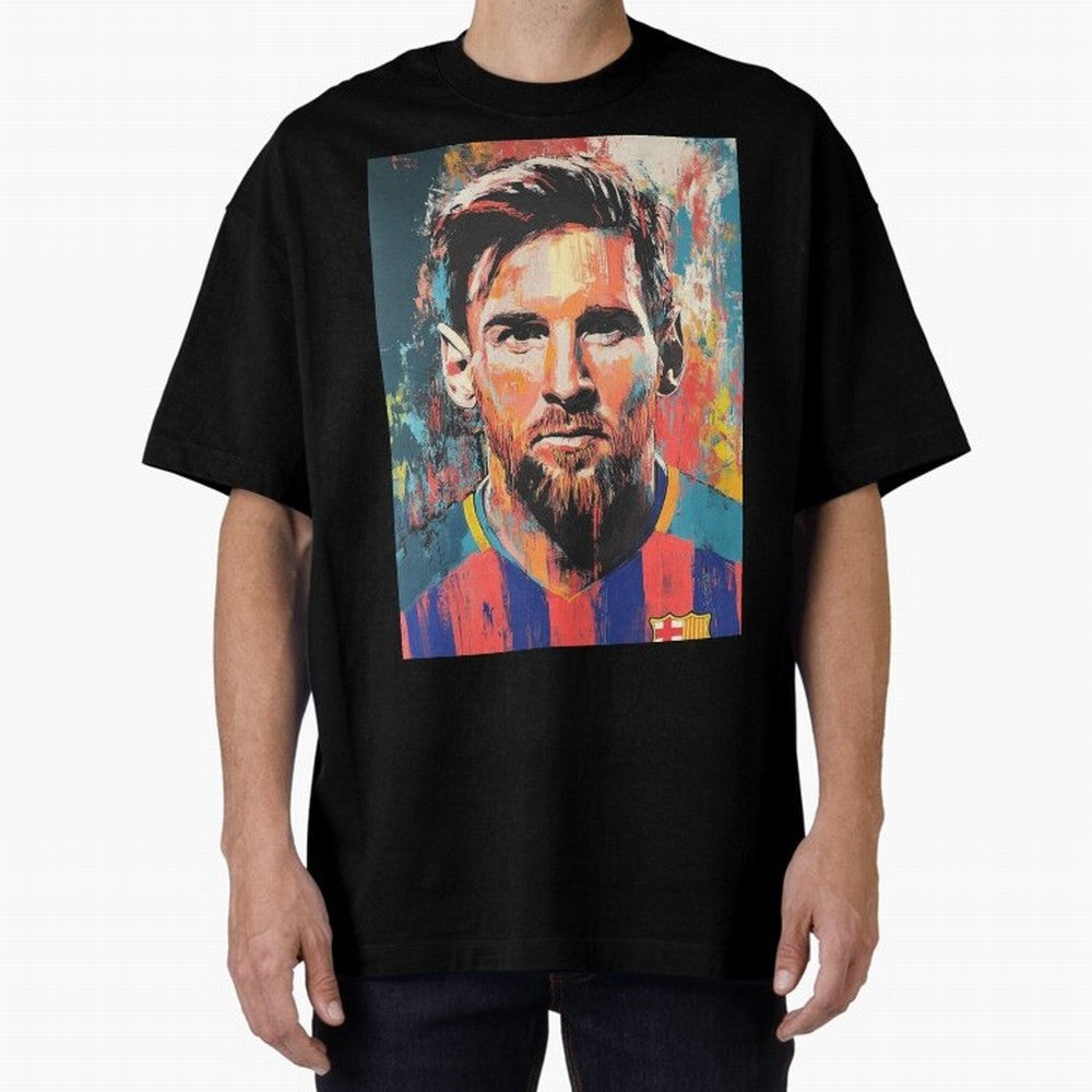 Lionel Messi Oversized T-Shirt Honor the Football Icons of FIFA World Cup 2026 USA Canada Mexico Driven by Mbappe and Neymar, Netherlands Energy, Soccer Culture, Superstar Moments, National Team Dreams and Competitive Fire; Ideal for Fans Who