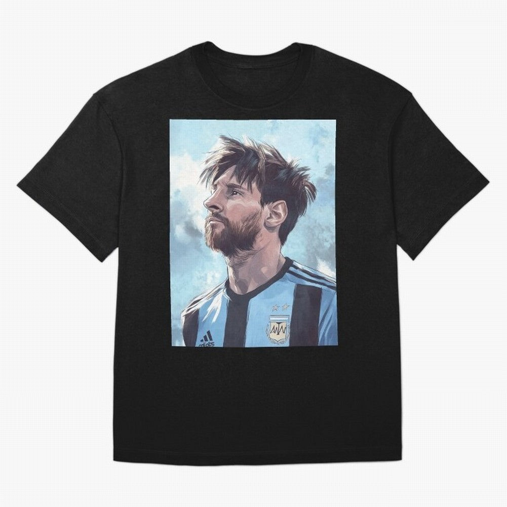 Lionel Messi Oversized T-Shirt Cheer through Every Moment of the FIFA World Cup 2026 USA Canada Mexico Journey through Neymar Highlights, Portugal, Spain and Germany Pride, Retro Football Energy, Iconic Rivalries, Trophy Chase Drama and Stadium