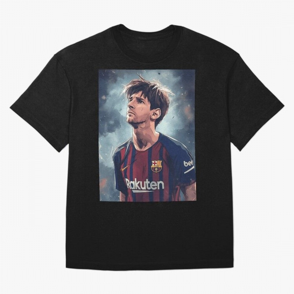Lionel Messi Oversized T-Shirt Represent FIFA World Cup 2026 Group Stage Spirit, Centered on France and Portugal, Haaland, Football History, Final Match Energy, Crowd Noise and Once in a Lifetime Moments; Created for Match Day Parties, Soccer