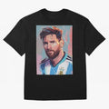 Lionel Messi Oversized T-Shirt Show Match Day Excitement for the FIFA World Cup 2026 USA Canada Mexico Journey through Messi, CR7 and Mbappe Highlights, Portugal, Spain and Germany Pride, Goal Celebration Energy, Supporter Heritage, Football Icons