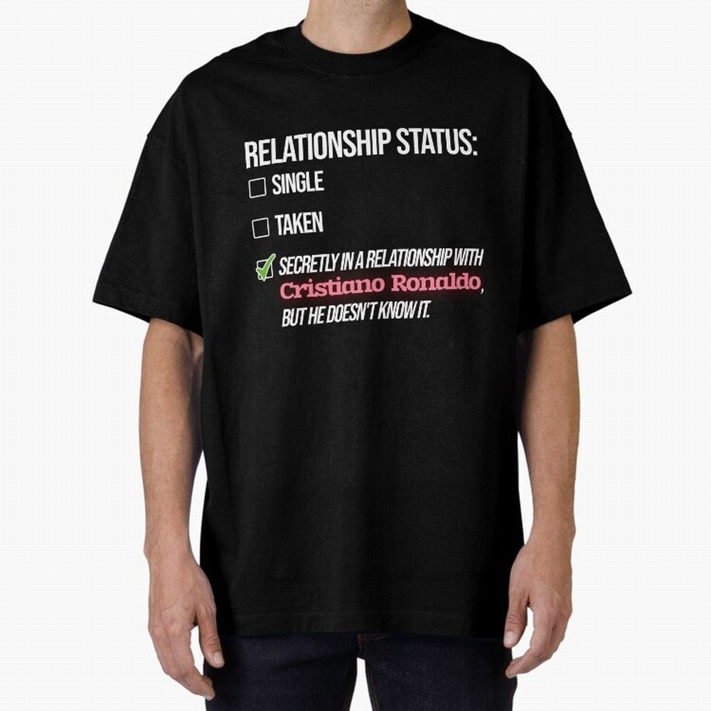 Relationship with Cristiano Ronaldo Oversized T-Shirt Stand Proud for FIFA World Cup 2026 USA Canada Mexico Featuring Neymar, Brazil Energy, Global Supporter Spirit, Legendary Goals, National Colors and Tournament Celebration; Perfect for