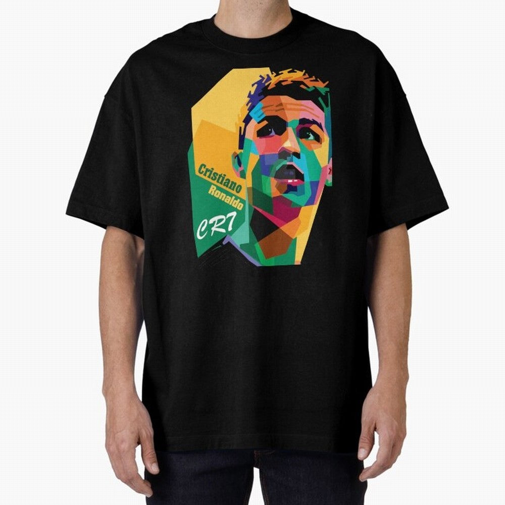 cristiano ronaldo Oversized T-Shirt Keep the Match Day Mood of the FIFA World Cup 2026 Journey through Mbappe and Neymar Highlights, Spain Pride, Football History, Final Match Energy, Crowd Noise and Once in a Lifetime Moments; Great for Supporters